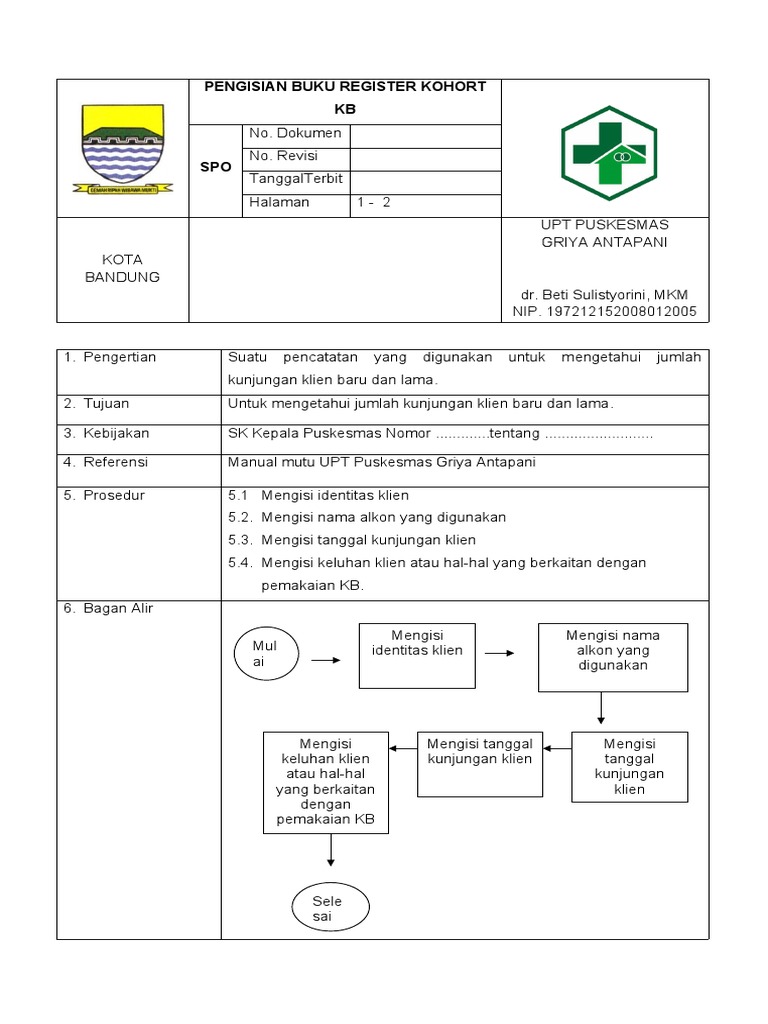 Panduan Pengisian Buku Register KB | PDF