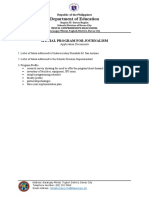 Application Documents - Checklist - SPJ