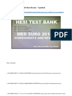 Hesi Med Surg RN 2018 Most Recent Updated