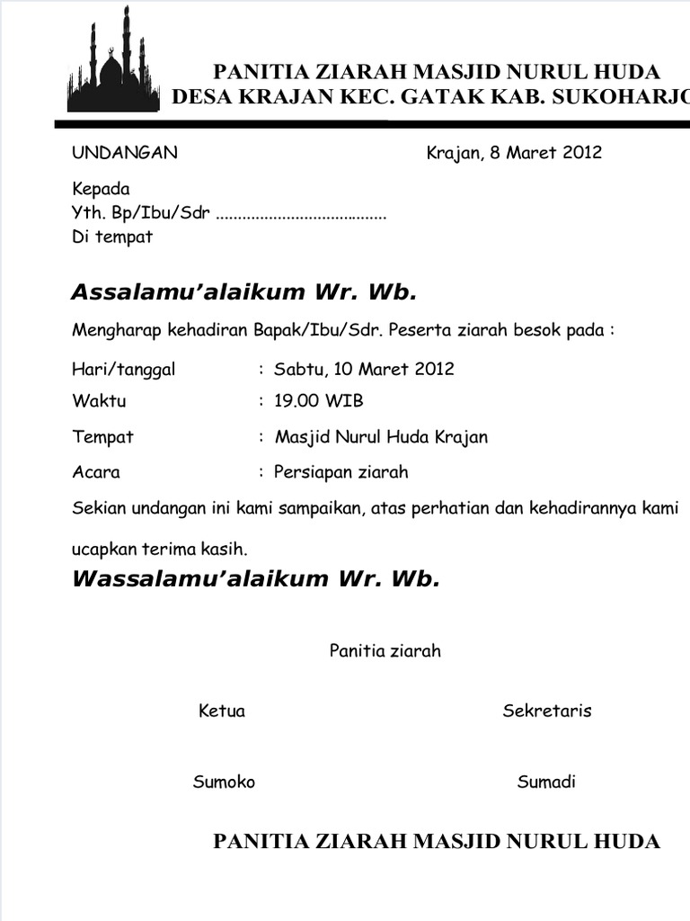 Undangan-Ziarah | PDF