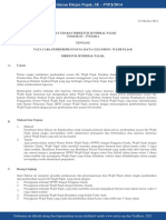 Surat Edaran Direktur Jenderal Pajak TTG Tata Cara Pembersihan Pajak