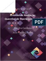 Folha14 - Critérios de Avaliação Questões de Operacionalização