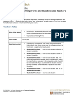 Skills For Life Entry 1 From 2015 Writing Forms and Questionnaires Document