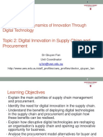 Week 3 - Digital Innovation in Supply Chain and Procurment Management