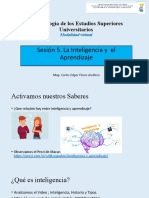 Sesión Inteligencia y Aprendizaje