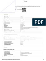 Constancia de Inscripción Y Actualización de Datos Al Registro Tributario Unificado