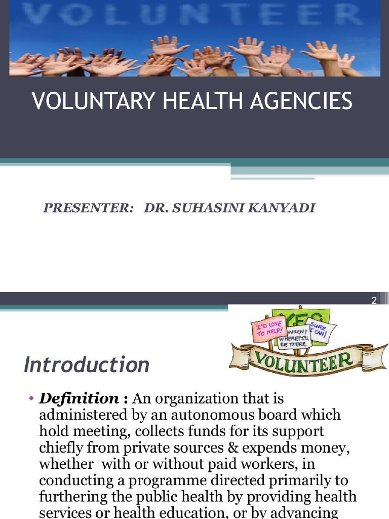 Voluntary health organization 1 PDF