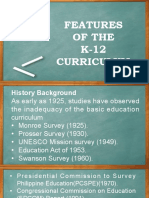 Features of The K12 Curriculum