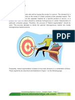 The Target Market Market Segmentation: Franchising Diploma Course - Sample Pages - Page 1