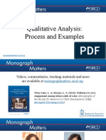 Qualitative Analysis Process and Examples SRCD Monographs 85.2