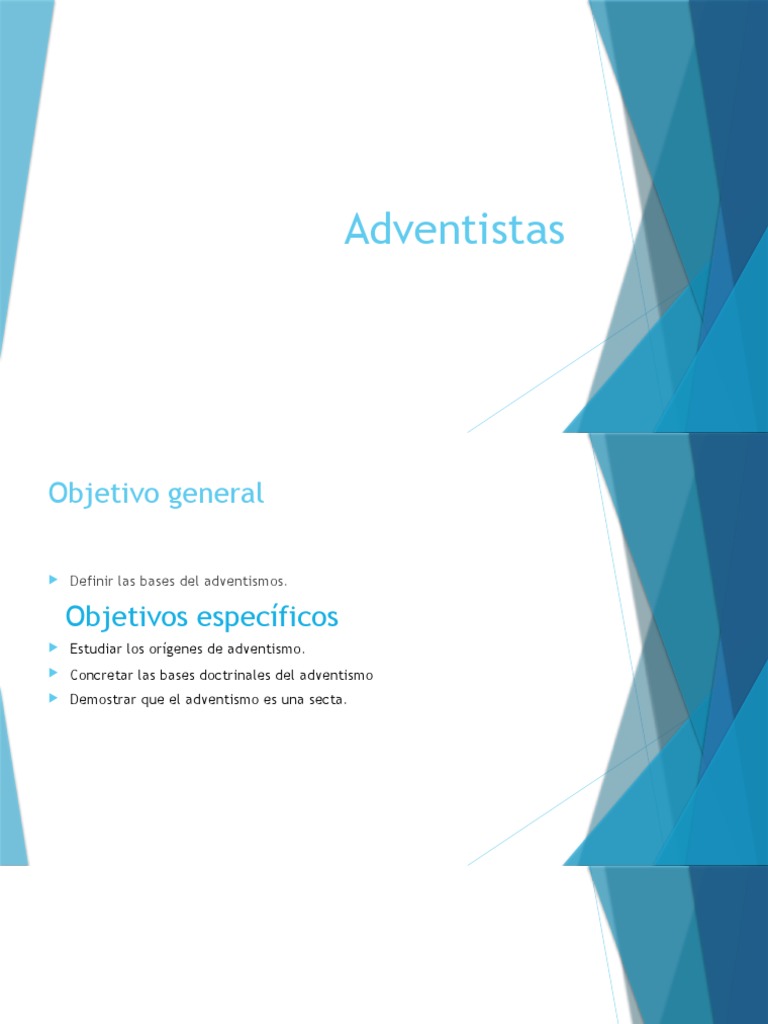 Adventistas PDF Adventismo Iglesia Adventista del Séptimo Día
