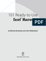 101 Ready To Use Excel Macros - 2012 - Alexander - Front Matter