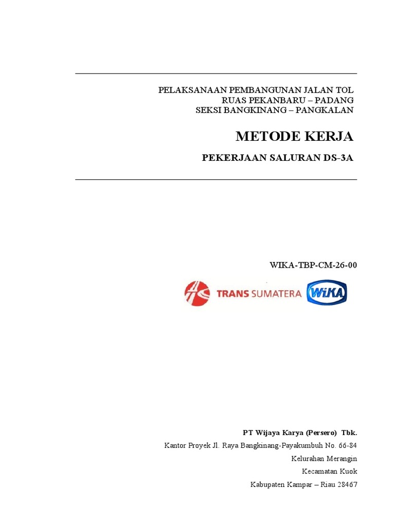 Metode Kerja Saluran DS-3A | PDF