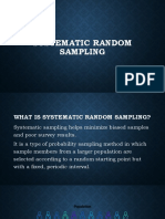 Systematic Random Sampling