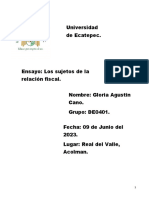 Sujetos de La Relación Fiscal - Gloria Agustin