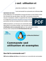 Commande Sed - Utilisation Et Exemples