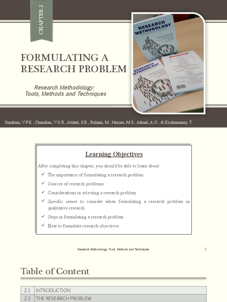Formulating a Research Problem Guide | PDF | Methodology | Quantitative ...