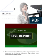 Pertemuan 8 - Teknik Live Report Berita Televisi