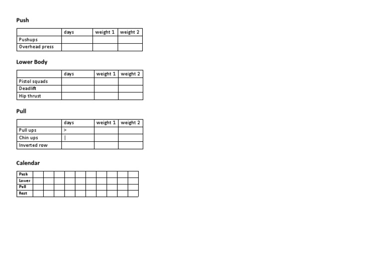 Routine Push Pull Legs v2 Complete PDF