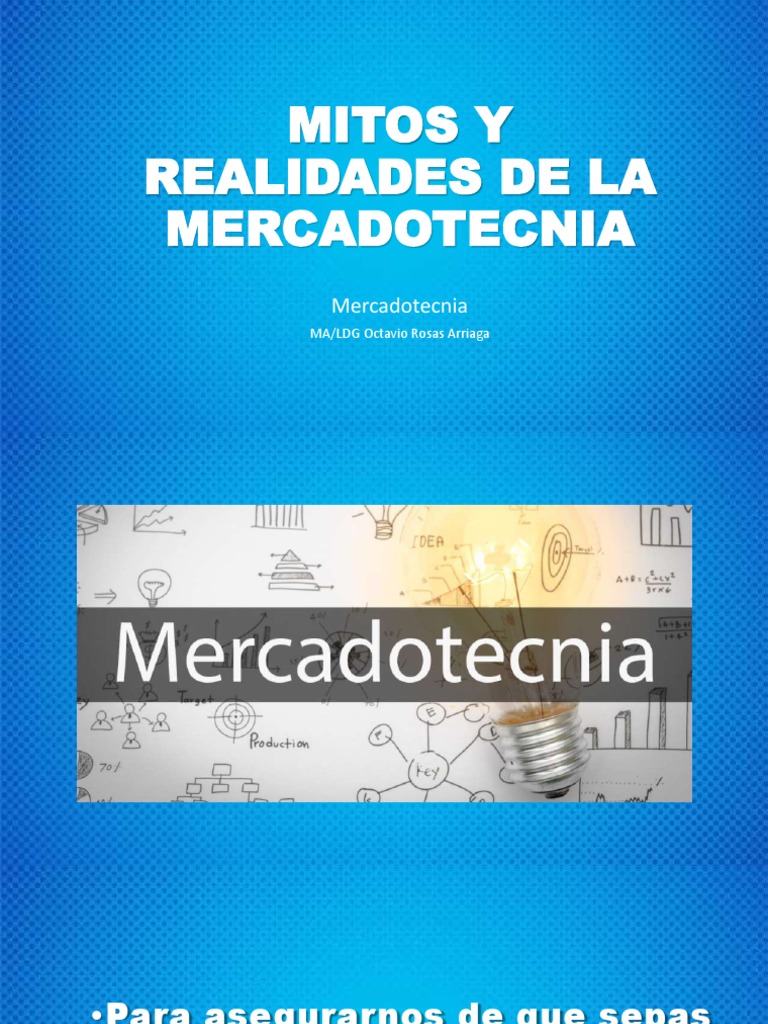 01 MITOS Y REALIDADES DE LA MERCADOTECNIA | PDF | Marketing | Producto ...
