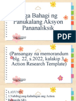 Mga Bahagi NG Aksyon Pananaliksik