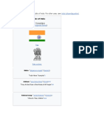 Republic of India Bhārat Ga Arājya: This Article Is About The Republic of India. For Other Uses, See