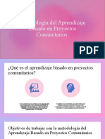 Metodología Del Aprendizaje Basado en Proyectos Comunitarios