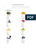 Unit 8 Test Grade 1