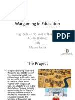 Wargaming in Education