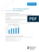 IMP Scientific Review Clinical Documentation On OsseoSpeed Profile Implants Documentation EN 32670089 USX 1805