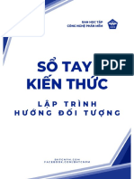 Sổ tay kiến thức OOP - BHTCNPM