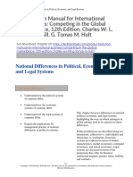 Solution Manual For International Business Competing in The Global Marketplace 12th Edition Charles W L Hill G Tomas M Hult