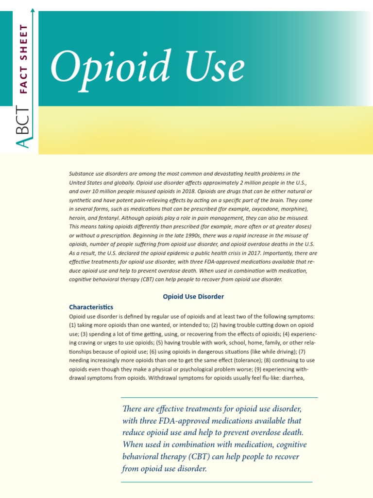Opiods | PDF | Addiction | Opioid Use Disorder