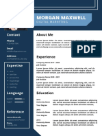 Blue Simple Professional Resume