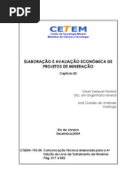 Avaliação Econômica de Projetos de Mineração