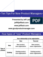 Ten Tips For New Product Managers