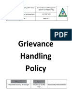 F. G. Grievance Handling Policy