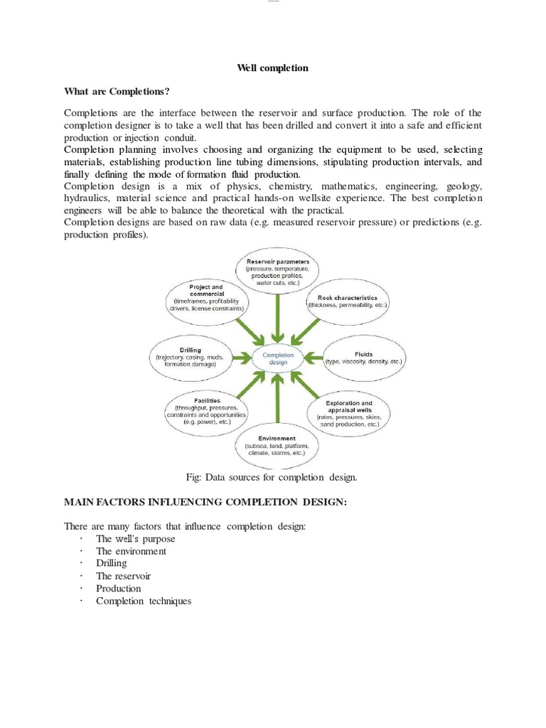Types of Well Completion Explained | PDF | Petroleum Reservoir | Pipe ...