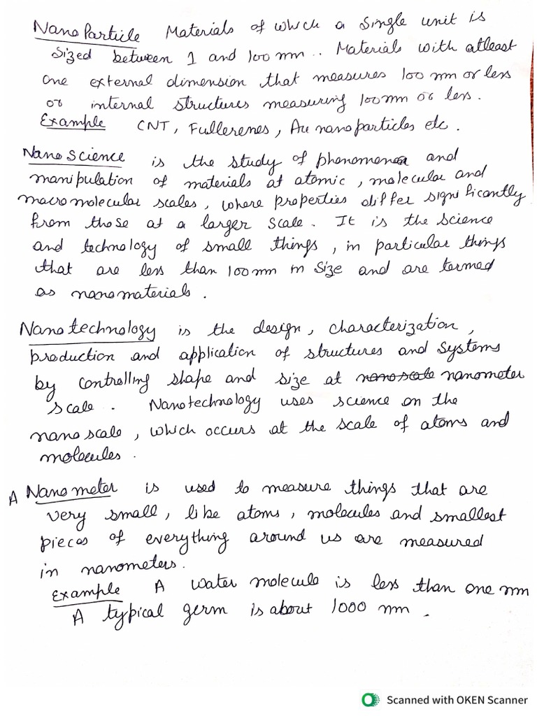 Nano Notes | PDF