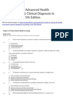 Test Bank For Advanced Health Assessment Clinical Diagnosis in Primary Care 5th Edition
