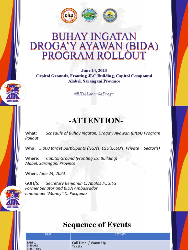 BIDA Program Rollout in Alabel | PDF