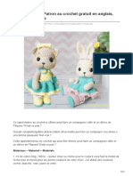 Bunny Kitten Free Crochet Pattern in English Italian and French