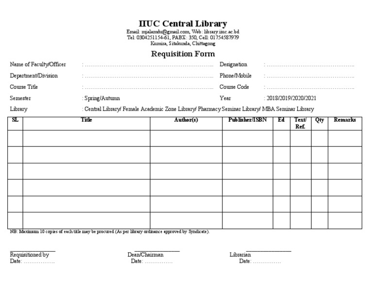 What Is Cheque Book Requisition Form