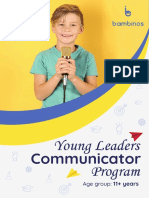 Young Public Speaker Brochure