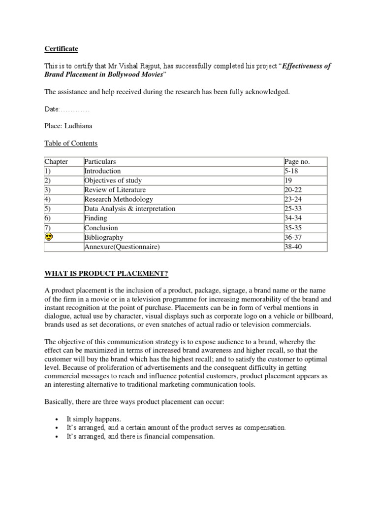 Certificate | Marketing Communications | Brand