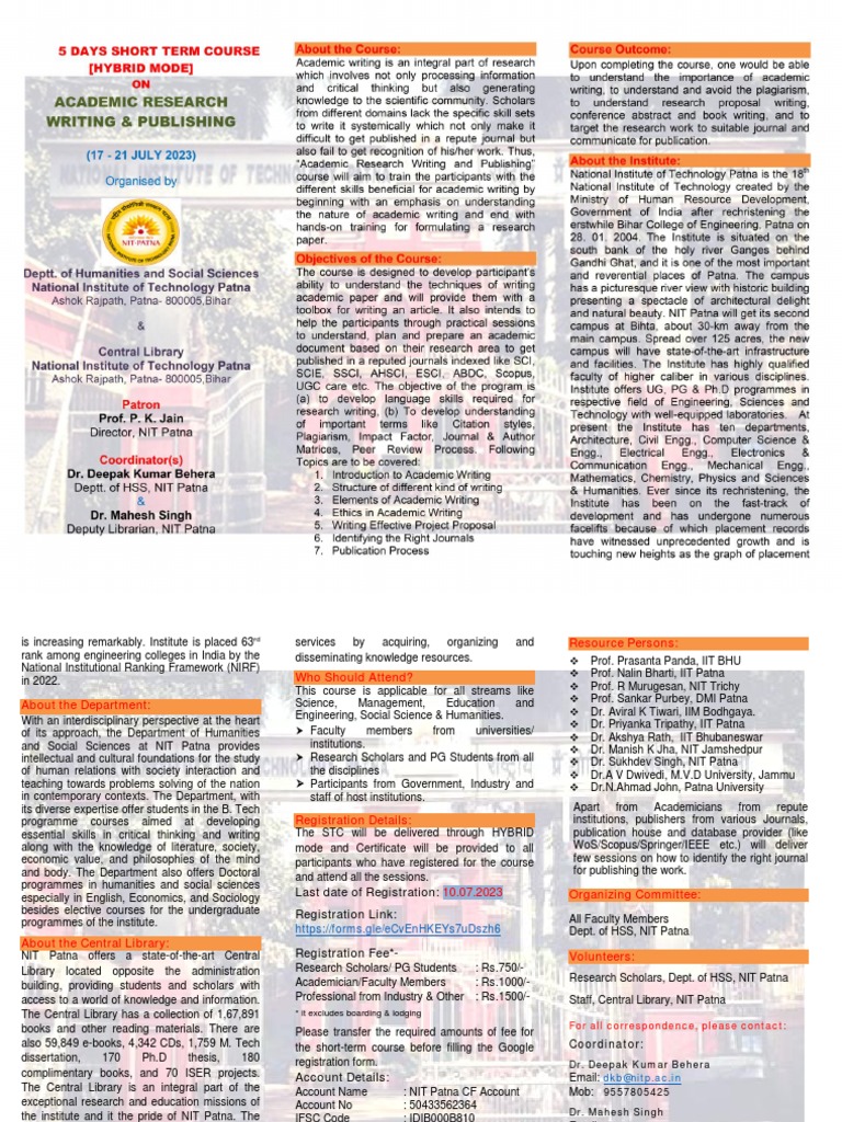 five-days-stc-hybrid-mode-on-academic-research-writing-publishing