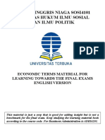 Economic Terms Material For Learning Towards Final Exam (Eng Vers)