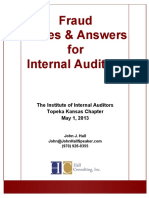 Participant Materials - FRAUD Issue and Answers For IA - May 1 2013