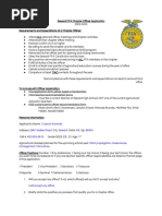 Seward FFA Chapter Officer Application 