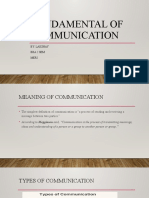 Types of Communication